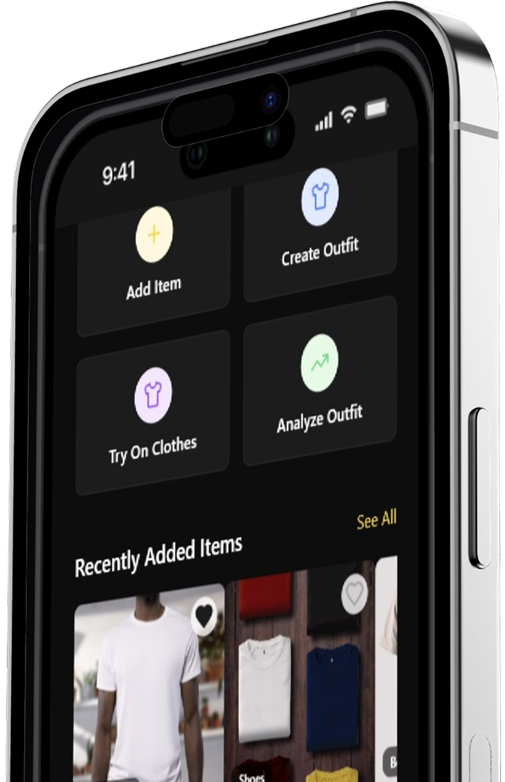 ModaChron app interface mockup